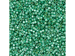 TOHO Aiko 11/0 PermaFinish Galvanized Green Teal Precision Cylinder Seed Beads, 4g Pack TOHO Aiko 11/0 PermaFinish Galvanized Green Teal Precision Cylinder Seed Beads, 4g Pack