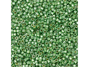 TOHO Aiko 11/0 PermaFinish Galvanized Mint Green Precision Cylinder Seed Beads, 4g Pack TOHO Aiko 11/0 PermaFinish Galvanized Mint Green Precision Cylinder Seed Beads, 4g Pack