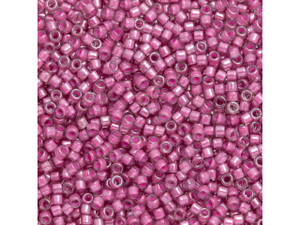 TOHO Aiko 11/0 Pink-Lined Lt Amethyst Precision Cylinder Seed Beads, 4g Pack TOHO Aiko 11/0 Pink-Lined Lt Amethyst Precision Cylinder Seed Beads, 4g Pack