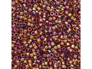 TOHO Aiko 11/0 Purple-Lined Hyacinth Rainbow Precision Cylinder Seed Beads, 4g Pack TOHO Aiko 11/0 Purple-Lined Hyacinth Rainbow Precision Cylinder Seed Beads, 4g Pack