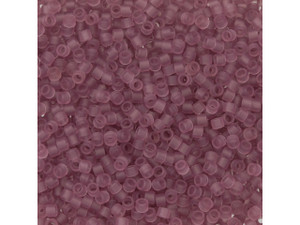 TOHO Aiko 11/0 Transparent Frosted Lt Amethyst Precision Cylinder Seed Beads, 4g Pack TOHO Aiko 11/0 Transparent Frosted Lt Amethyst Precision Cylinder Seed Beads, 4g Pack