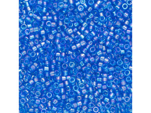 TOHO Aiko 11/0 Transparent Kyanite Rainbow Precision Cylinder Seed Beads, 4g Pack TOHO Aiko 11/0 Transparent Kyanite Rainbow Precision Cylinder Seed Beads, 4g Pack