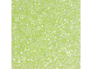 TOHO Aiko 11/0 Transparent Lemon-Lime Luster Precision Cylinder Seed Beads, 4g Pack TOHO Aiko 11/0 Transparent Lemon-Lime Luster Precision Cylinder Seed Beads, 4g Pack