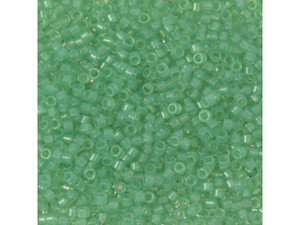 TOHO Aiko 11/0 Transparent Peridot Gold Luster Precision Cylinder Seed Beads, 4g Pack TOHO Aiko 11/0 Transparent Peridot Gold Luster Precision Cylinder Seed Beads, 4g Pack