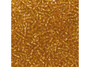 TOHO Aiko 11/0 Transparent Topaz Precision Cylinder Seed Beads, 4g Pack TOHO Aiko 11/0 Transparent Topaz Precision Cylinder Seed Beads, 4g Pack