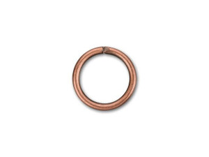 8mm Antique Copper 18 Gauge Open Jump Ring 8mm Antique Copper 18 Gauge Open Jump Ring