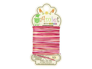 TOHO Amiet Beading Thread, Pink Variegated (20 Meters/22 Yards) TOHO Amiet Beading Thread, Pink Variegated (20 Meters/22 Yards)