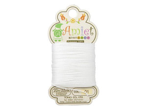 TOHO Amiet Beading Thread, White (20 Meters/22 Yards) TOHO Amiet Beading Thread, White (20 Meters/22 Yards)