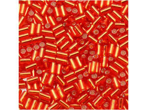 TOHO Bead Bugle 3mm Silver-Lined Siam Ruby, 2.5-Inch Tube TOHO Bead Bugle 3mm Silver-Lined Siam Ruby, 2.5-Inch Tube