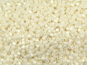 TOHO Bead Cube 1.5mm Opaque-Lustered Navajo White 2.5-Inch Tube TOHO Bead Cube 1.5mm Opaque-Lustered Navajo White 2.5-Inch Tube