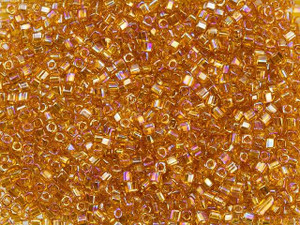 TOHO Bead Cube 1.5mm Transparent Topaz AB 2.5-Inch Tube TOHO Bead Cube 1.5mm Transparent Topaz AB 2.5-Inch Tube