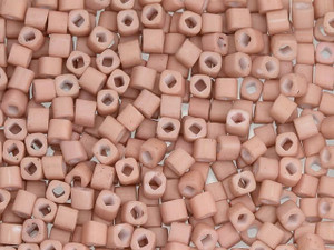 TOHO Bead Cube 3mm Opaque Pastel-Frosted Shrimp 2.5-Inch Tube TOHO Bead Cube 3mm Opaque Pastel-Frosted Shrimp 2.5-Inch Tube