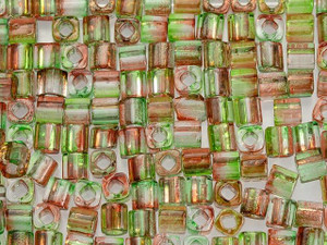 TOHO Bead Cube 4mm Hybrid Dual-Coated Peach Pear 2.5-Inch Tube TOHO Bead Cube 4mm Hybrid Dual-Coated Peach Pear 2.5-Inch Tube