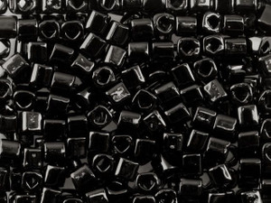 TOHO Bead Cube 4mm Opaque Shiny Jet Black 2.5-Inch Tube TOHO Bead Cube 4mm Opaque Shiny Jet Black 2.5-Inch Tube