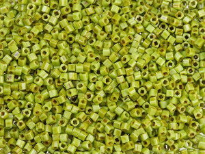 TOHO Bead Cube Hybrid 1.5mm Sour Apple with Picasso Finish 2.5-Inch Tube TOHO Bead Cube Hybrid 1.5mm Sour Apple with Picasso Finish 2.5-Inch Tube