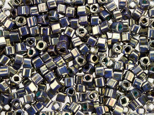 TOHO Bead Cube Hybrid 3mm Slate Bronze with Picasso Finish 2.5-Inch Tube TOHO Bead Cube Hybrid 3mm Slate Bronze with Picasso Finish 2.5-Inch Tube