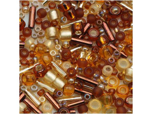 TOHO Bead Mix Ambers 2.5-Inch Tube TOHO Bead Mix Ambers 2.5-Inch Tube