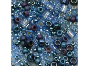 TOHO Bead Mix Sky Blues 2.5-Inch Tube