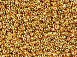 TOHO Bead Round 11/0 24K Gold-Plated, 2.5-Inch Tube TOHO Bead Round 11/0 24K Gold-Plated, 2.5-Inch Tube