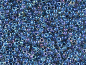 TOHO Bead Round 11/0 Color-Lined Abalone/Crystal, 2.5-Inch Tube TOHO Bead Round 11/0 Color-Lined Abalone/Crystal, 2.5-Inch Tube
