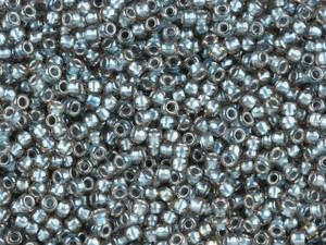 TOHO Bead Round 11/0 Color-Lined Colonial Gray/Crystal, 2.5-Inch Tube TOHO Bead Round 11/0 Color-Lined Colonial Gray/Crystal, 2.5-Inch Tube