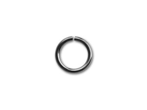 8mm Gunmetal-Plated 18 Gauge Open Jump Ring 8mm Gunmetal-Plated 18 Gauge Open Jump Ring