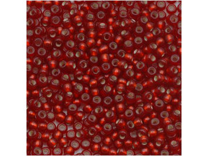 TOHO Bead Round 11/0 Frosted Silver-Lined Ruby, 2.5-Inch Tube TOHO Bead Round 11/0 Frosted Silver-Lined Ruby, 2.5-Inch Tube