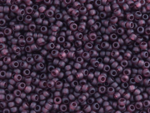 TOHO Bead Round 11/0 Frosted Transparent Dark Amethyst, 2.5-Inch Tube TOHO Bead Round 11/0 Frosted Transparent Dark Amethyst, 2.5-Inch Tube