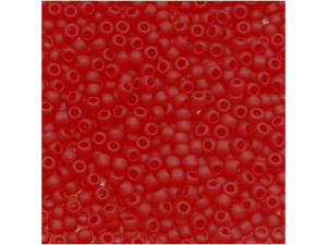 TOHO Bead Round 11/0 Frosted Transparent Siam Ruby, 2.5-Inch Tube TOHO Bead Round 11/0 Frosted Transparent Siam Ruby, 2.5-Inch Tube