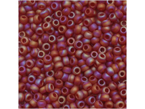 TOHO Bead Round 11/0 Frosted Trans-Rainbow Garnet, 2.5-Inch Tube TOHO Bead Round 11/0 Frosted Trans-Rainbow Garnet, 2.5-Inch Tube