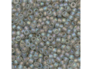 TOHO Bead Round 11/0 Frosted Trans-Rainbow Soft Gray, 2.5-Inch Tube TOHO Bead Round 11/0 Frosted Trans-Rainbow Soft Gray, 2.5-Inch Tube
