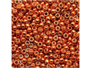 TOHO Bead Round 11/0 Galvanized Saffron PermaFinish 2.5-Inch Tube TOHO Bead Round 11/0 Galvanized Saffron PermaFinish 2.5-Inch Tube