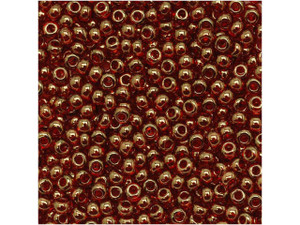 TOHO Bead Round 11/0 Gold-Lustered Rusty Orange, 2.5-Inch Tube TOHO Bead Round 11/0 Gold-Lustered Rusty Orange, 2.5-Inch Tube