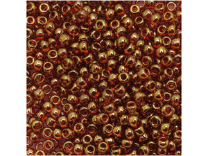 TOHO Bead Round 11/0 Gold-Lustered Transparent Pink, 2.5-Inch Tube TOHO Bead Round 11/0 Gold-Lustered Transparent Pink, 2.5-Inch Tube