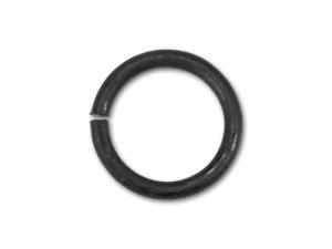 8mm Matte Black-Plated Open Jump Ring - 18 Gauge 8mm Matte Black-Plated Open Jump Ring - 18 Gauge