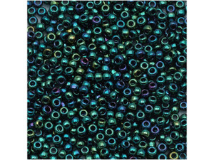 TOHO Bead Round 11/0 Higher-Metallic Emerald Iris 2.5-Inch Tube TOHO Bead Round 11/0 Higher-Metallic Emerald Iris 2.5-Inch Tube