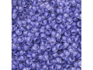 TOHO Bead Round 11/0 Luminous Light Purple Lined Crystal, 2.5-Inch Tube TOHO Bead Round 11/0 Luminous Light Purple Lined Crystal, 2.5-Inch Tube