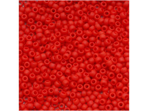 TOHO Bead Round 11/0 Matte Opaque Cherry, 2.5-Inch Tube TOHO Bead Round 11/0 Matte Opaque Cherry, 2.5-Inch Tube