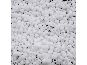 TOHO Bead Round 11/0 Matte Opaque White, 2.5-Inch Tube TOHO Bead Round 11/0 Matte Opaque White, 2.5-Inch Tube