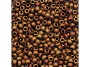 TOHO Bead Round 11/0 Opaque Pastel Frosted Mudbrick, 2.5-Inch Tube TOHO Bead Round 11/0 Opaque Pastel Frosted Mudbrick, 2.5-Inch Tube