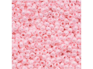 TOHO Bead Round 11/0 Opaque-Lustered Baby Pink, 2.5-Inch Tube