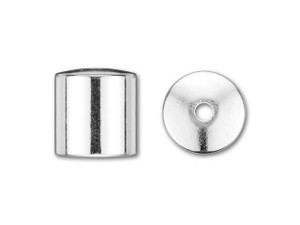 8mm Silver-Plated Cord End Cap 8mm Silver-Plated Cord End Cap