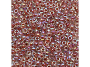 TOHO Bead Round 11/0 Sandstone-Lined Crystal AB 2.5-Inch Tube TOHO Bead Round 11/0 Sandstone-Lined Crystal AB 2.5-Inch Tube