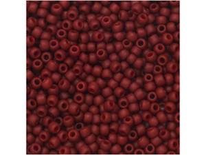 TOHO Bead Round 11/0 Semi-Glazed Dark Red 2.5-Inch Tube