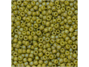 TOHO Bead Round 11/0 Semi-Glazed Lemongrass AB 2.5-Inch Tube TOHO Bead Round 11/0 Semi-Glazed Lemongrass AB 2.5-Inch Tube