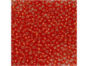 TOHO Bead Round 11/0 Silver-Lined Tangerine, 2.5-Inch Tube TOHO Bead Round 11/0 Silver-Lined Tangerine, 2.5-Inch Tube