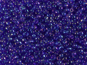 TOHO Bead Round 11/0 Transparent Blue AB, 2.5-Inch Tube TOHO Bead Round 11/0 Transparent Blue AB, 2.5-Inch Tube