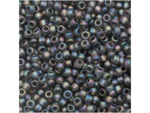 TOHO Bead Round 11/0 Transparent Frosted-Rainbow Gray 2.5-Inch Tube TOHO Bead Round 11/0 Transparent Frosted-Rainbow Gray 2.5-Inch Tube