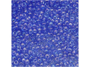 TOHO Bead Round 11/0 Trans-Rainbow Cornflower Blue AB, 2.5-Inch Tube