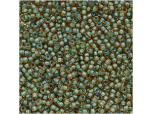 TOHO Bead Round 15/0 Aqua Lined Yellow, 2.5-Inch Tube TOHO Bead Round 15/0 Aqua Lined Yellow, 2.5-Inch Tube